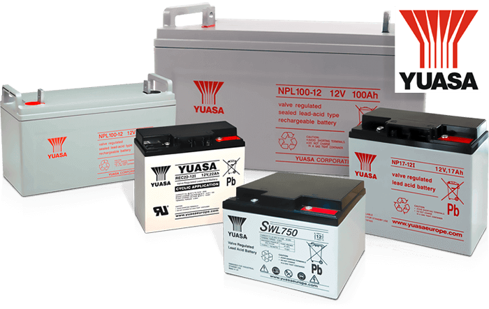 savline AGM YUASA Batterietypen für Industrie und Traktionsanwendungen